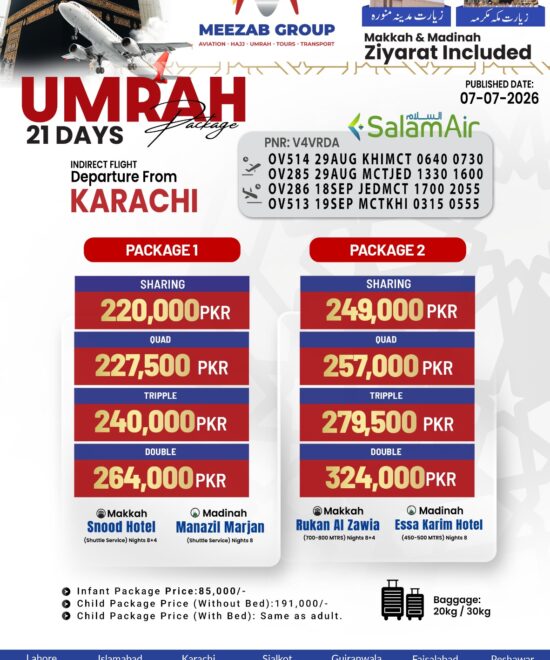 karachi umrha package