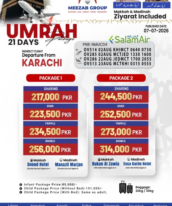 karachi umrha package