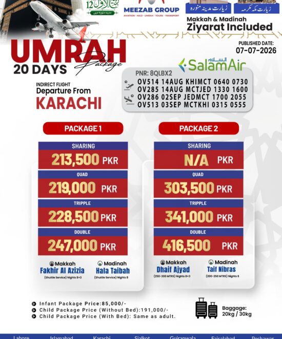karachi umrha package