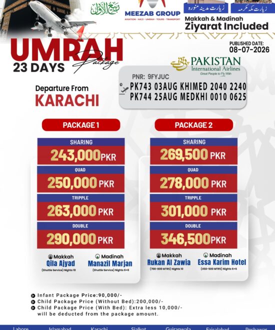 karachi  umrha package
