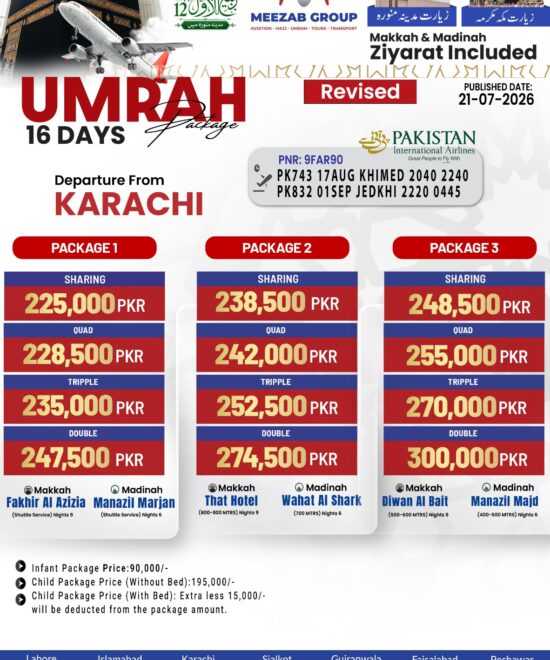 karachi umrha package