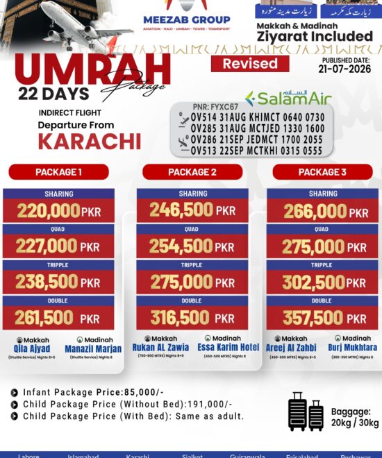 karachi umrha package