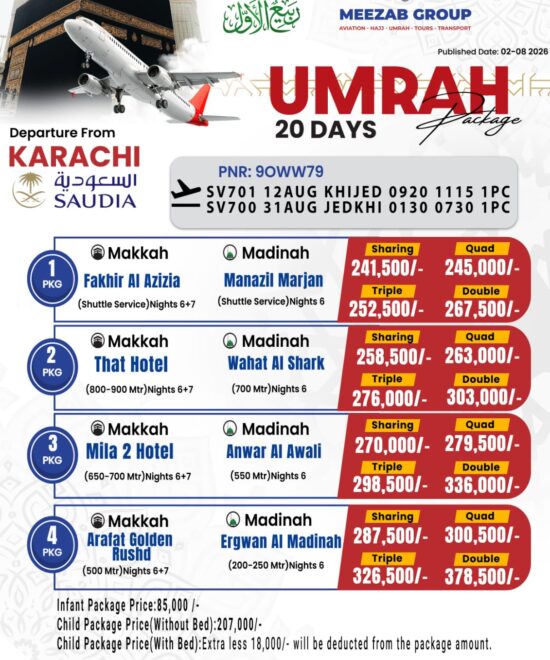 karachi  umrha package