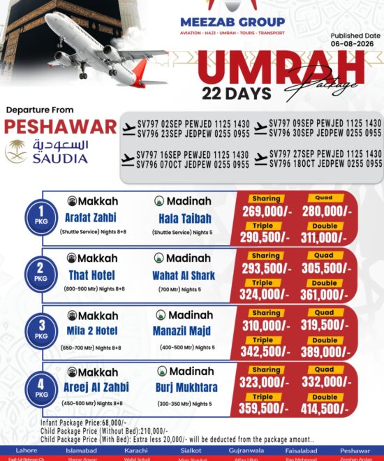 Peshawar Umrah Package