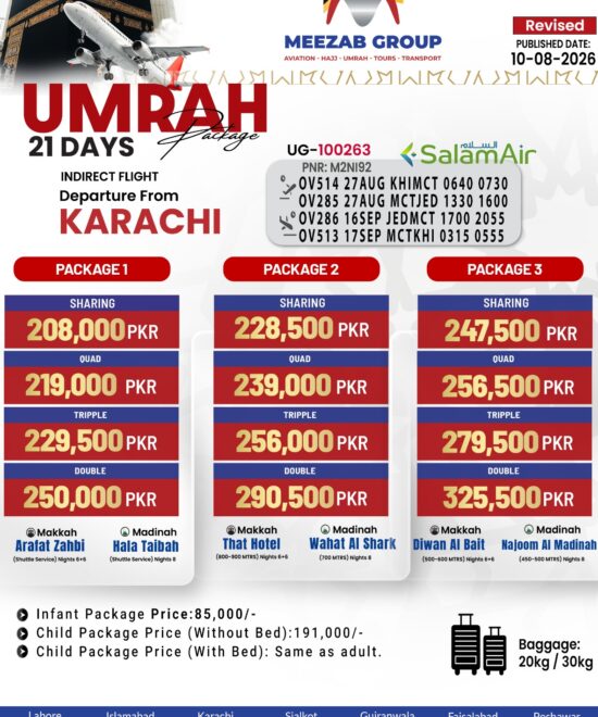 karachi umrha packager