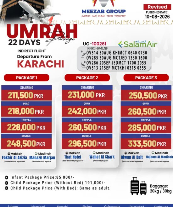 karachi umrha packager