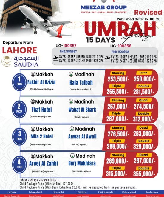 Lahore Umrah Package