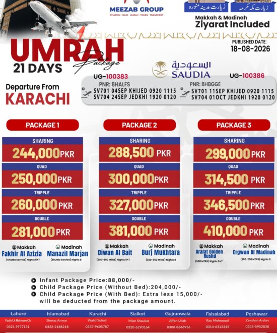 karachi  umrha packager