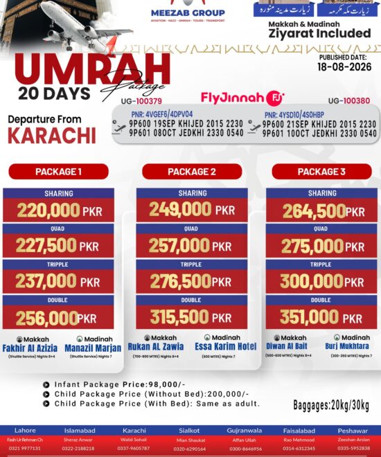 karachi umrha packager