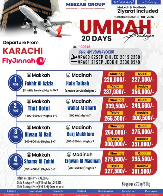 karachi umrha packager