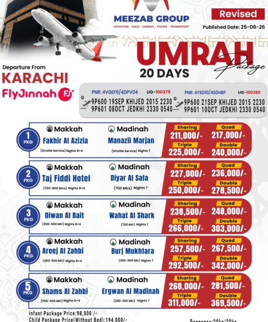 karachi umrha packager