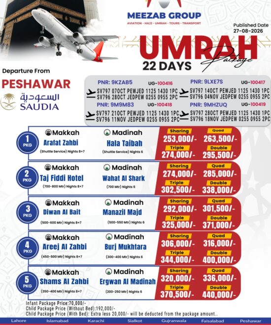 Peshawar Umrah Package