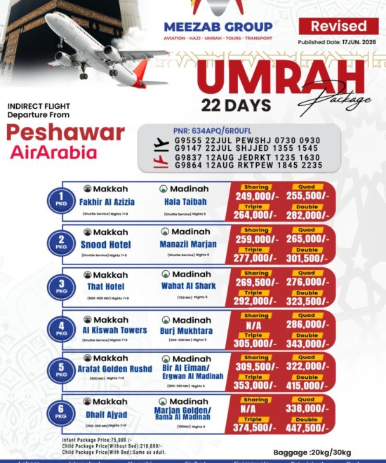 Peshawar Umrah Package