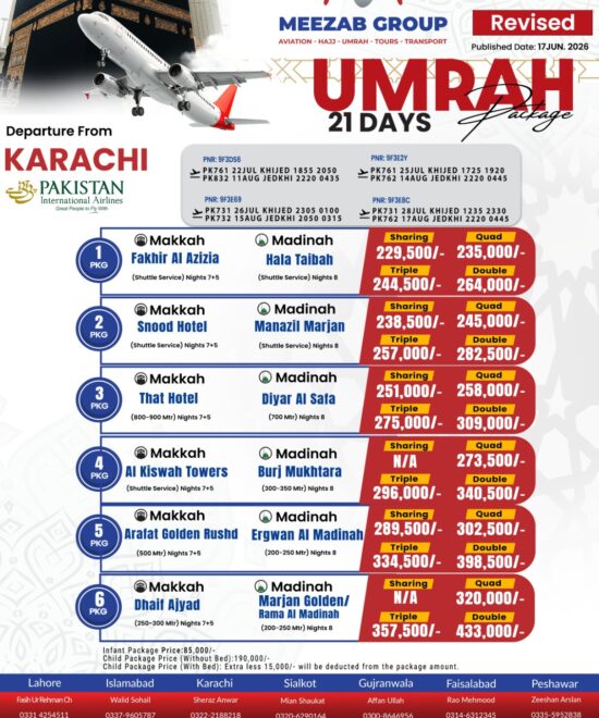 karachi umrha package