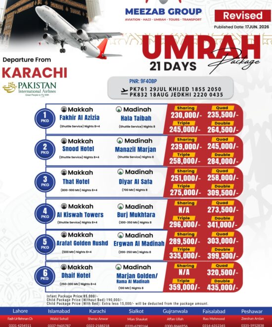 karachi umrha package